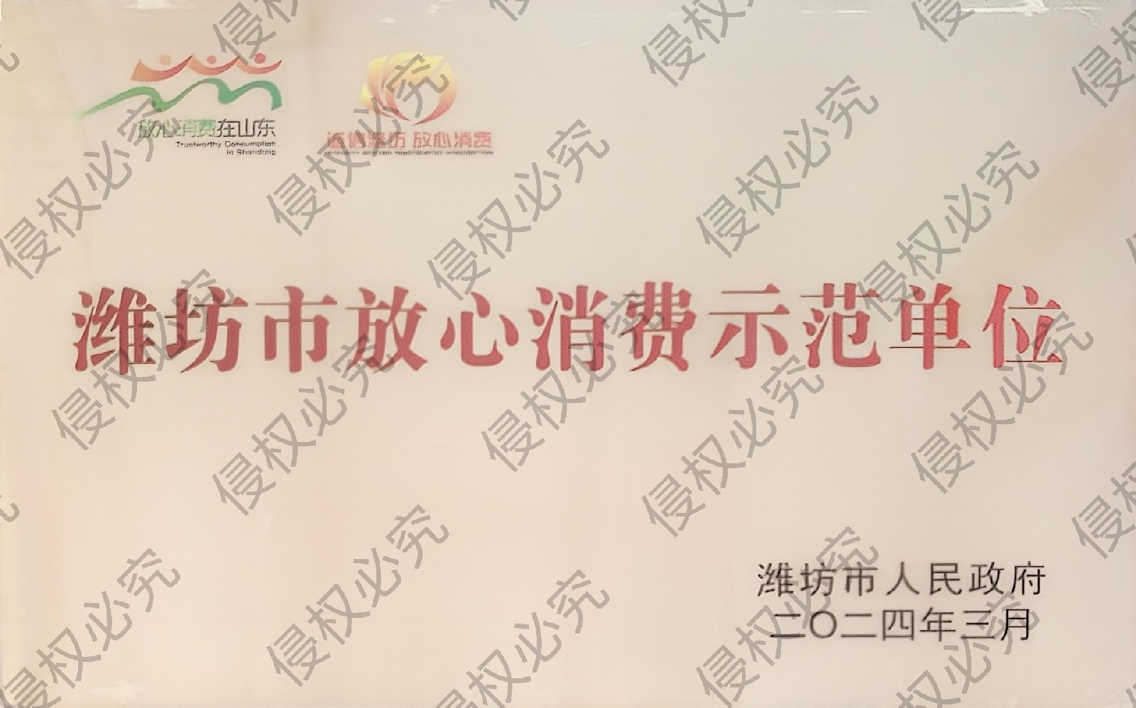 放心消费示范单位